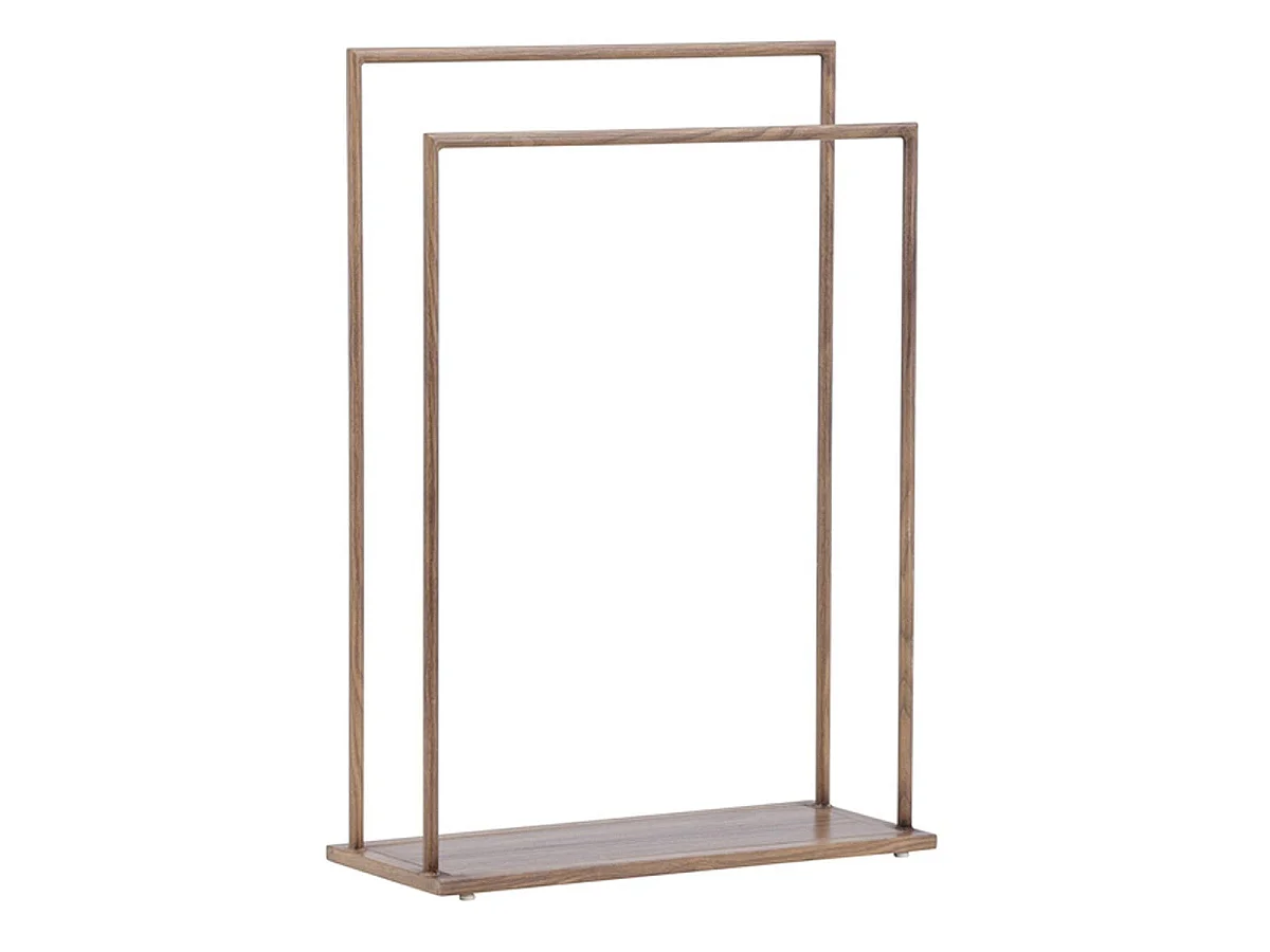 Portant à Vêtements Double "Alva" 100cm Moka