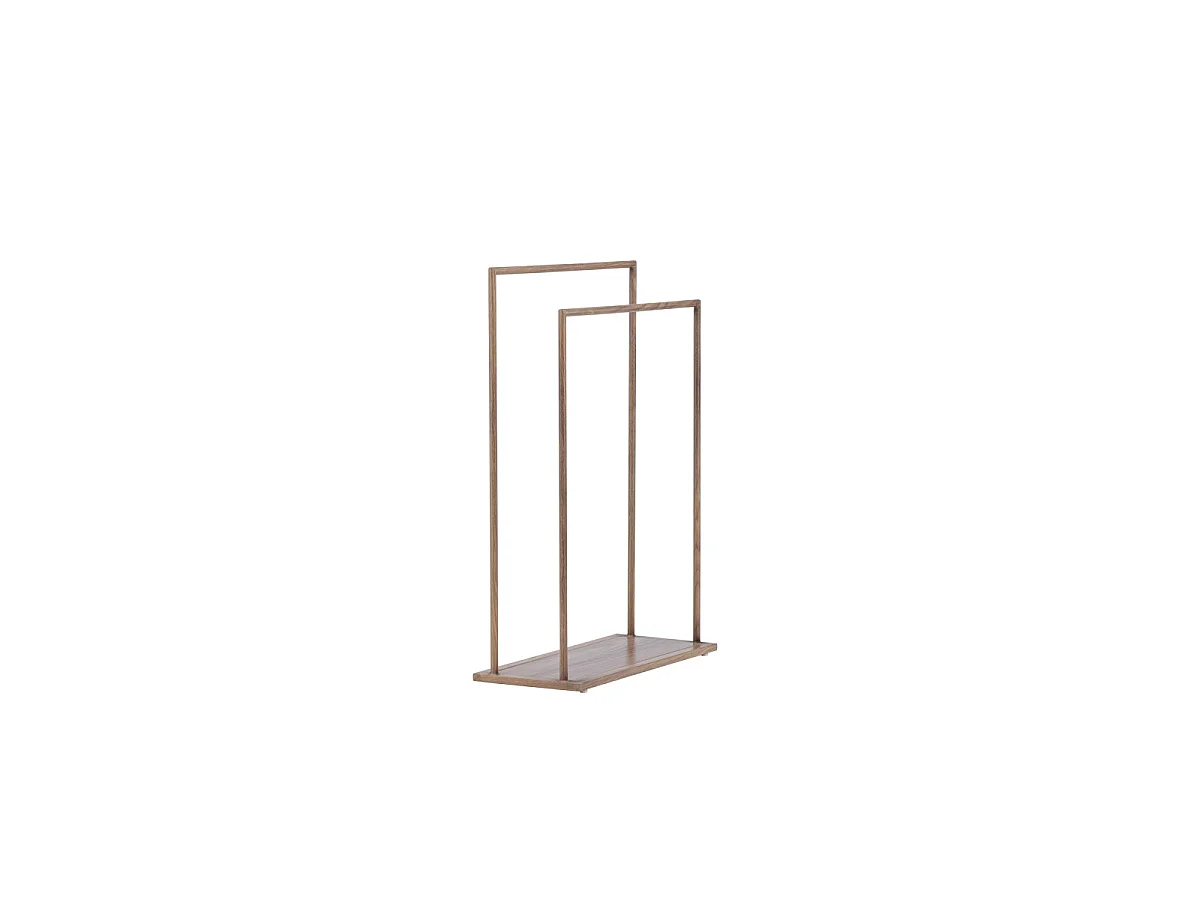 Portant à Vêtements Double "Alva" 100cm Moka