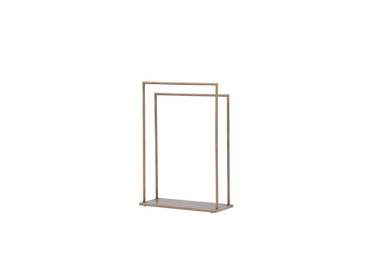 Portant à Vêtements Double "Alva" 100cm Moka