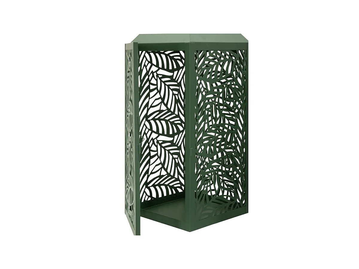 Lot de 2 Lanternes en Métal "Carving" 44cm Vert