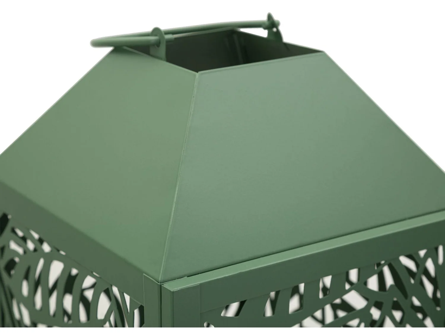 Lot de 2 Lanternes en Métal "Carving" 44cm Vert