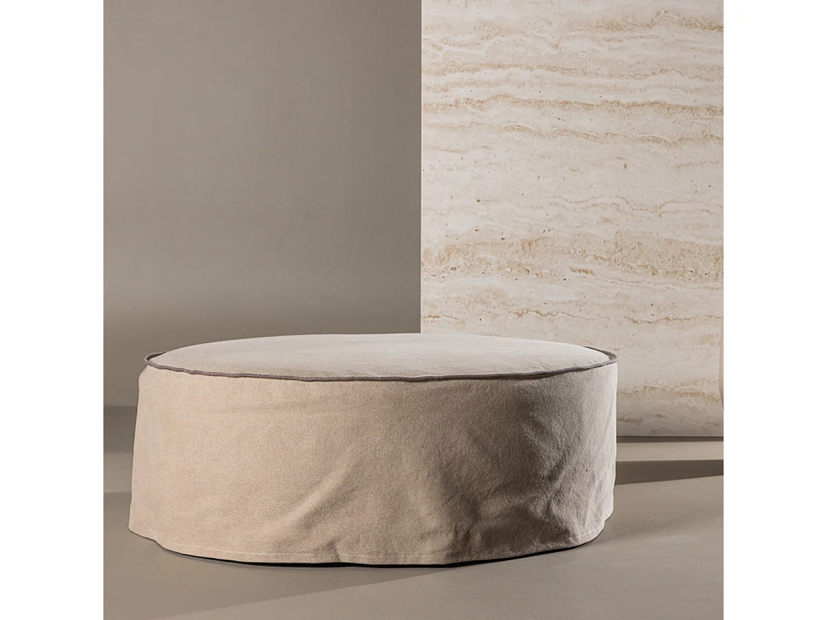 Vindö Pouf Ø100 cm braun.