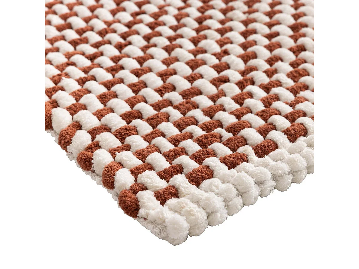 Tapis de Bain en Chenille "Rafael" 50x80cm Terracotta