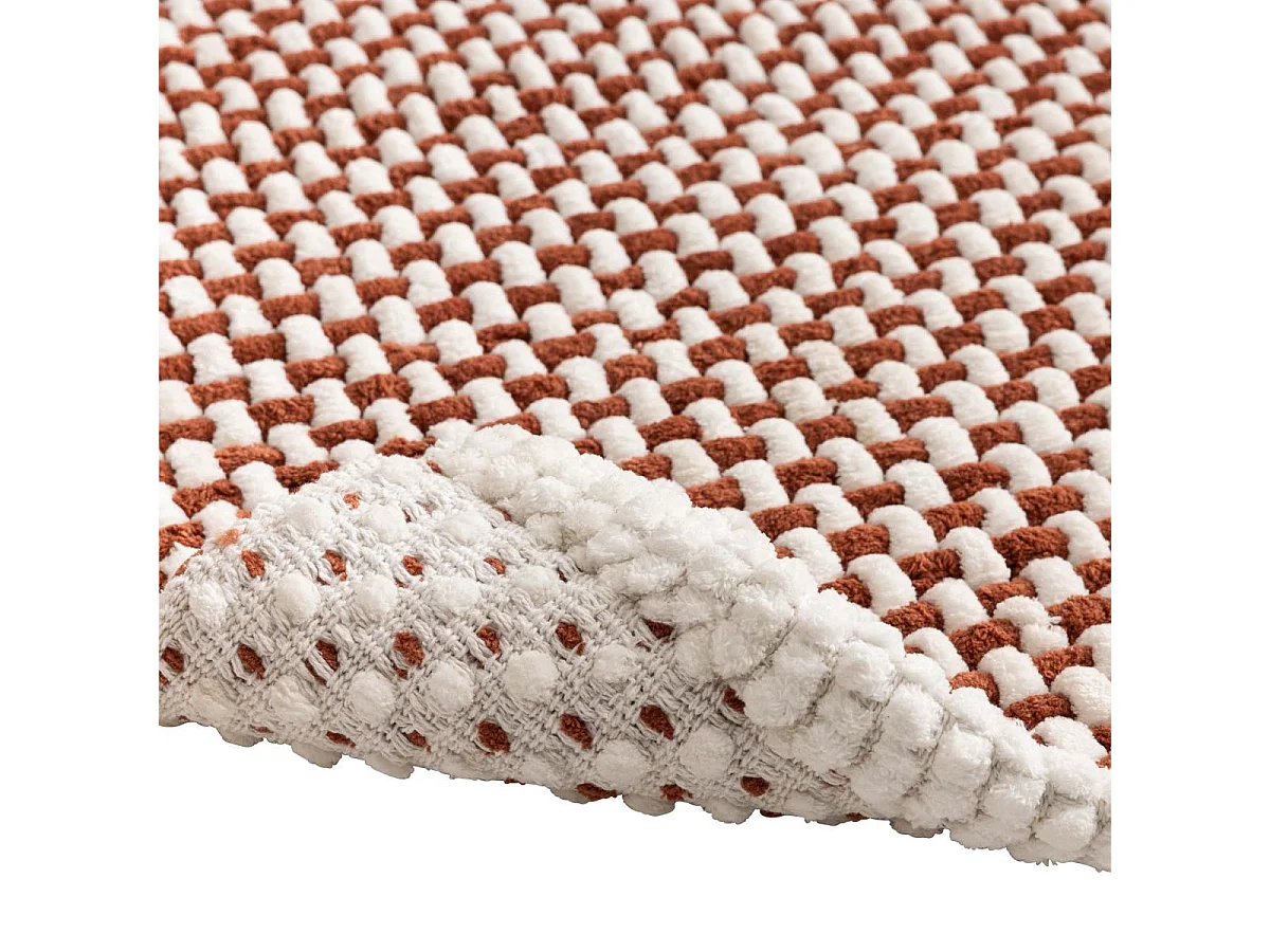 Tapis de Bain en Chenille "Rafael" 50x80cm Terracotta