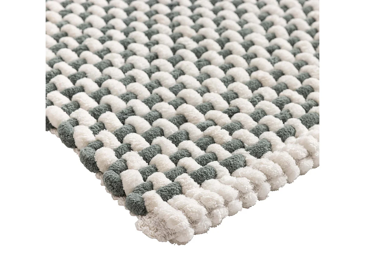 Tapis de Bain en Chenille "Rafael" 50x80cm Vert Cèdre