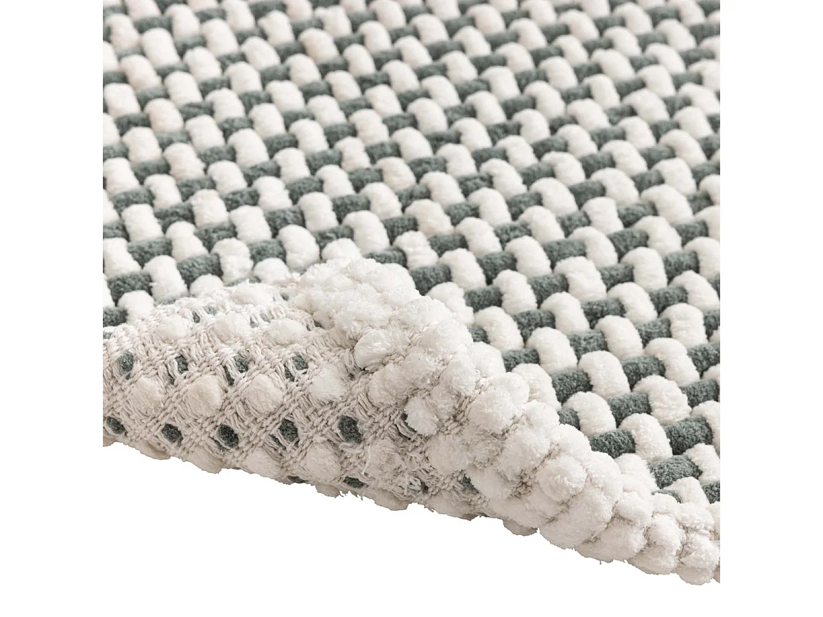 Tapis de Bain en Chenille "Rafael" 50x80cm Vert Cèdre
