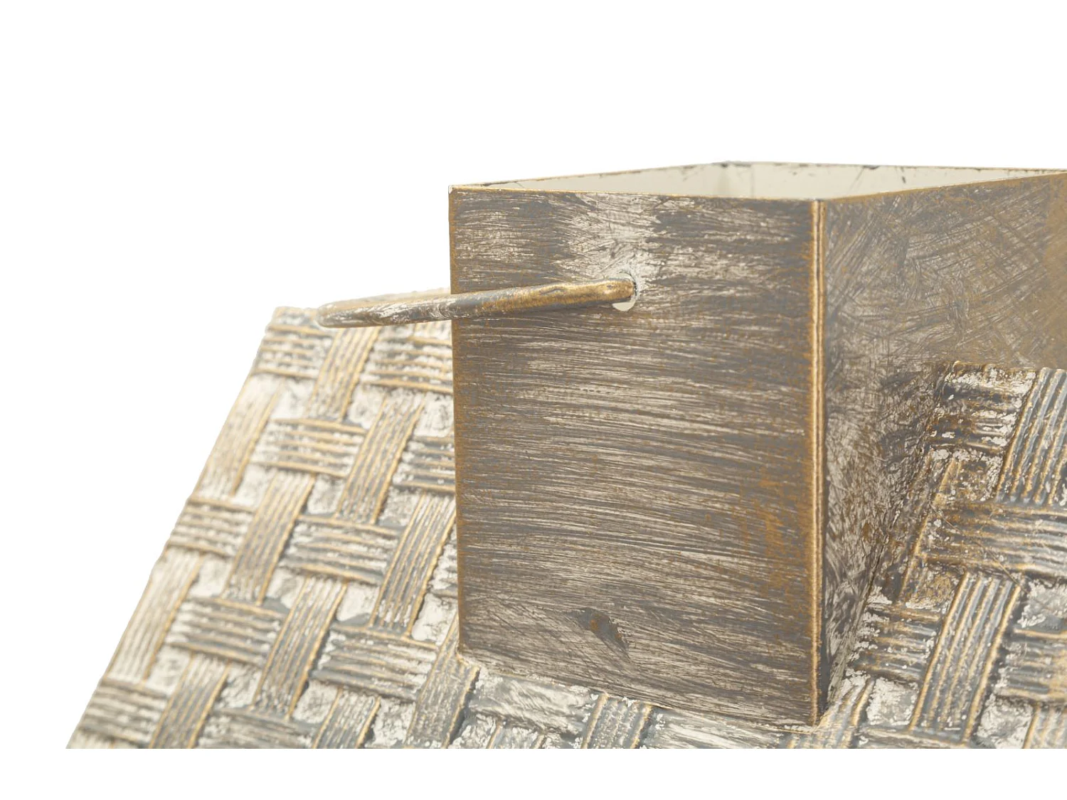 Lot de 2 Lanternes en Bois "Home" 55cm Blanc