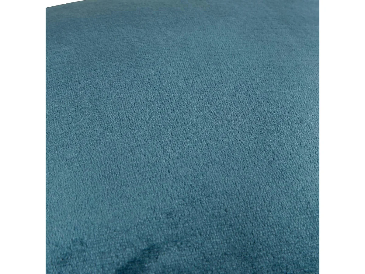 Coussin en Flanelle Uni "Ollis" 38x38cm Bleu Égéen