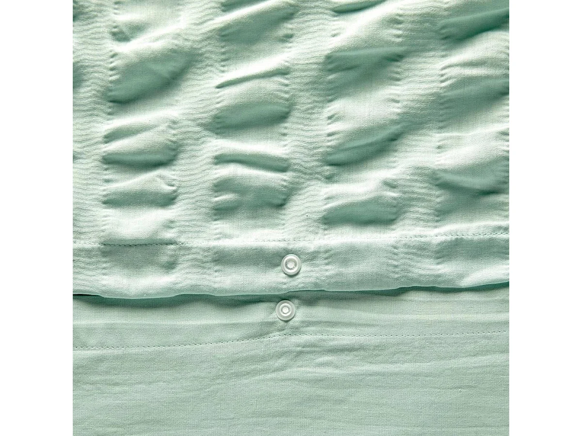 Parure de Lit 3 Pièces "Irhia" 240x220cm Vert Céladon