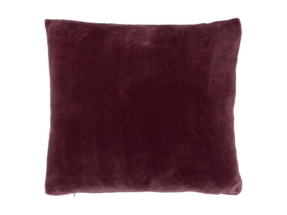 Coussin en Flanelle Uni "Ollis" 38x38cm Violet
