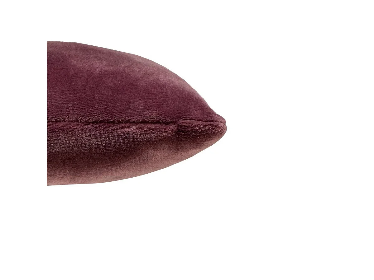 Coussin en Flanelle Uni "Ollis" 38x38cm Violet