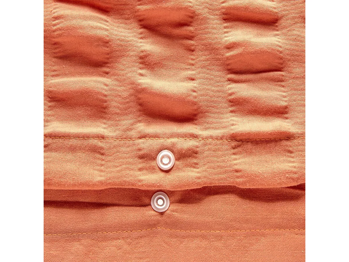 Parure de Lit 3 Pièces "Irhia" 240x220cm Terracotta