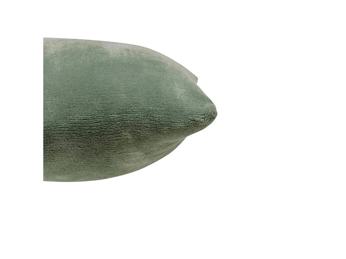 Coussin en Flanelle Uni "Ollis" 38x38cm Vert Céladon