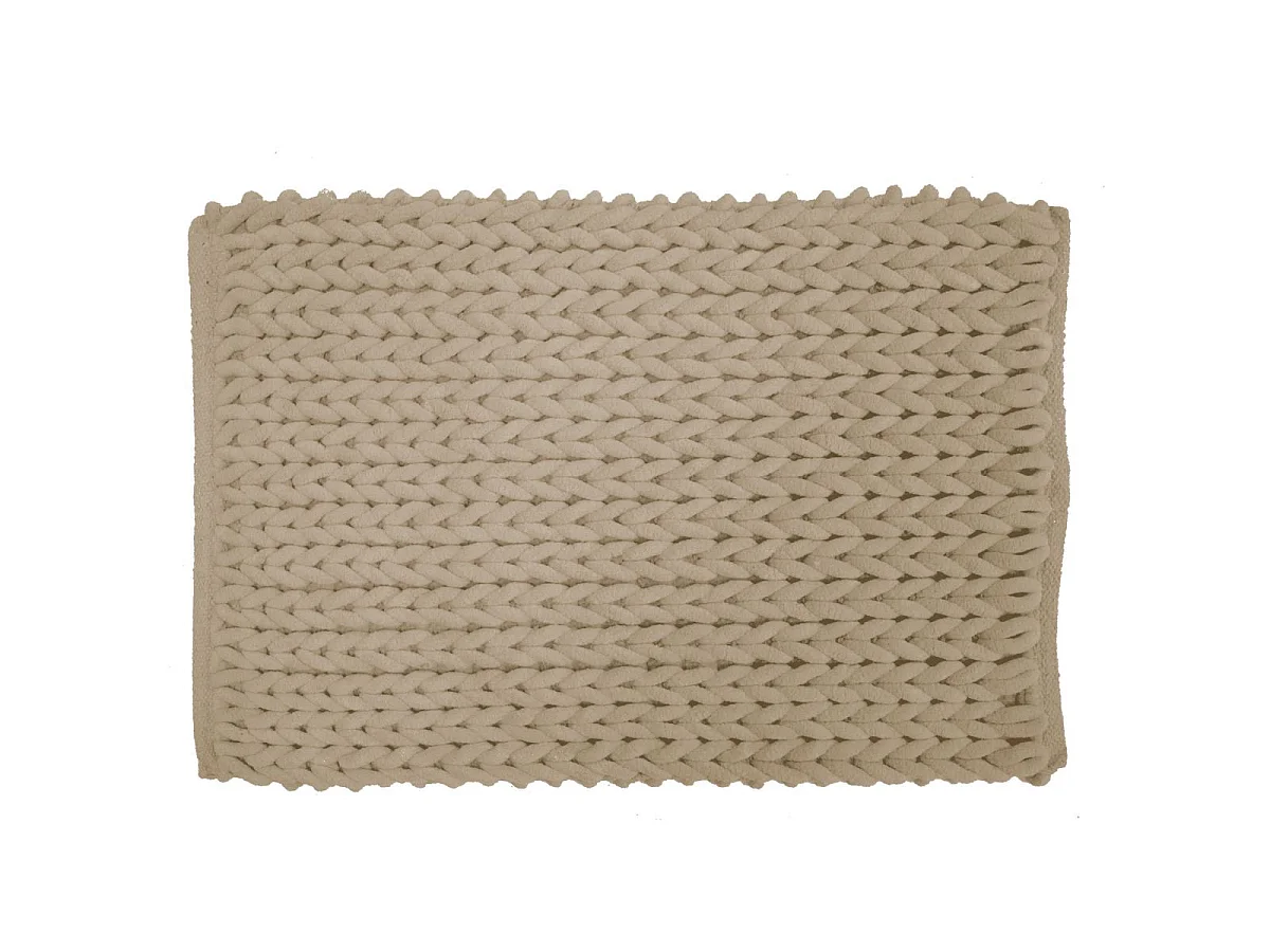 Tapis de Bain en Chenille "Ariel" 50x80cm Sable