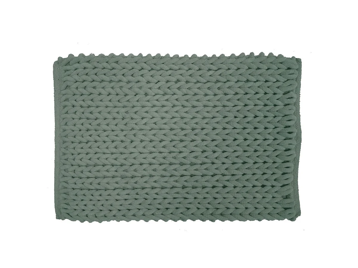 Tapis de Bain en Chenille "Ariel" 50x80cm Vert Cèdre