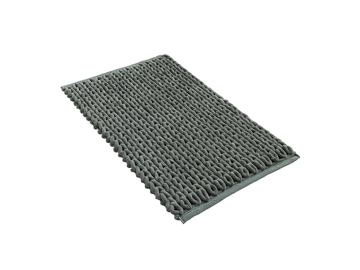 Tapis de Bain en Chenille "Ariel" 50x80cm Vert Cèdre