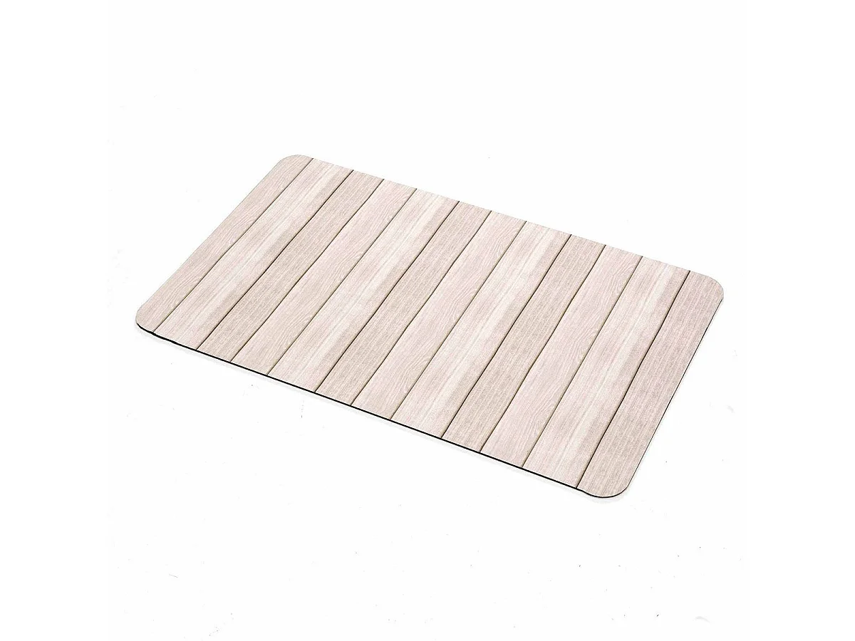 Tapis de Bain Imprimé "Calista" 50x80cm Naturel