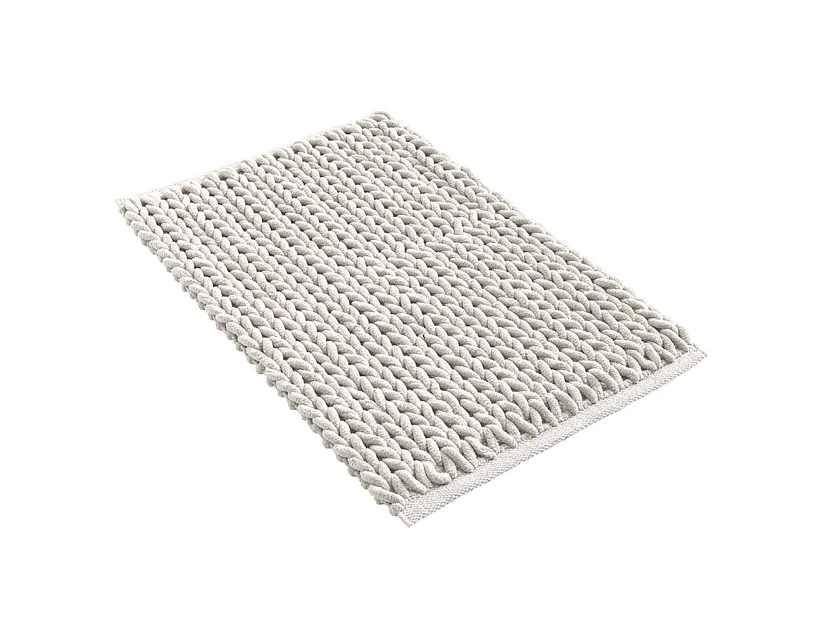 Tapis de Bain en Chenille "Ariel" 50x80cm Naturel
