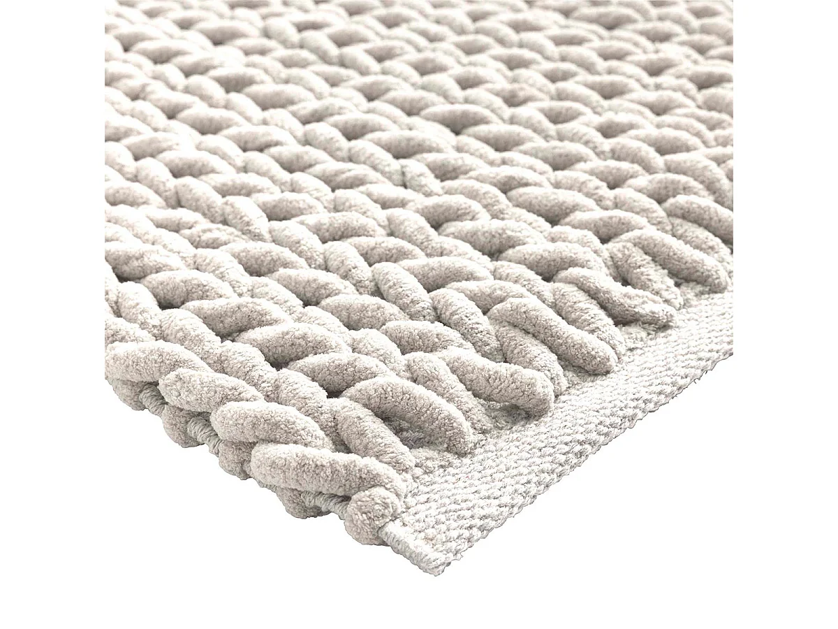 Tapis de Bain en Chenille "Ariel" 50x80cm Naturel