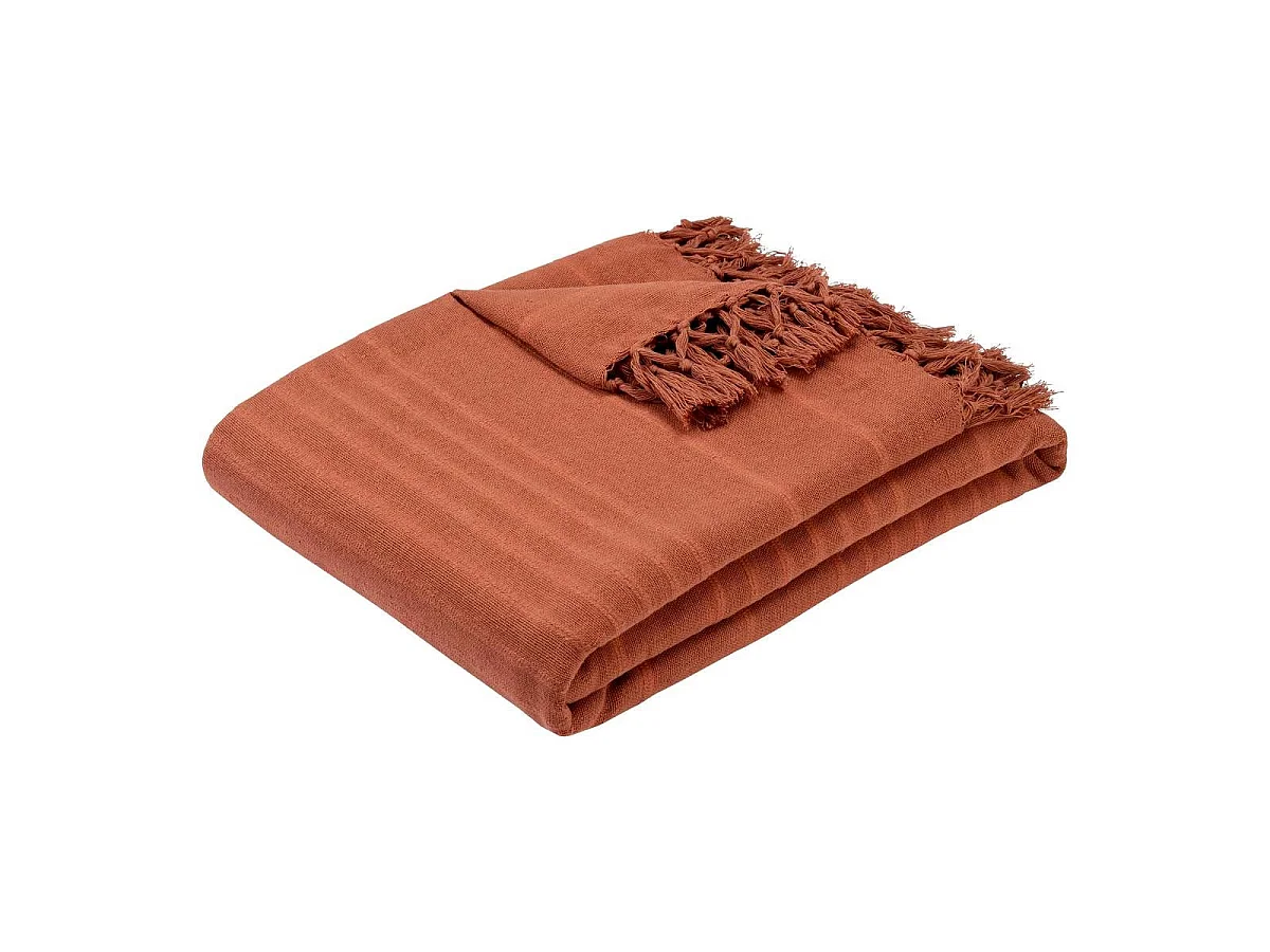 Jeté de Lit "Anjali" 230x250cm Terracotta
