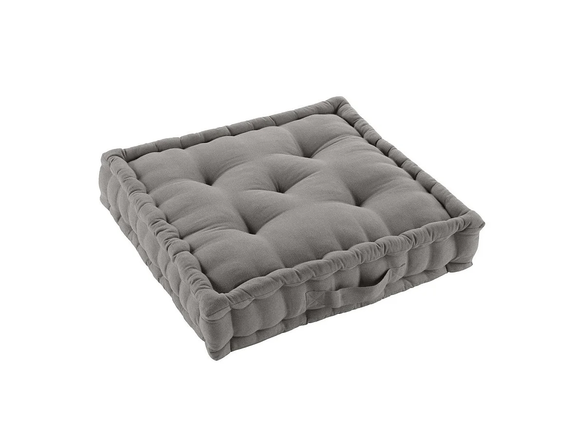 Coussin de Sol "Twily" 50x50cm Gris