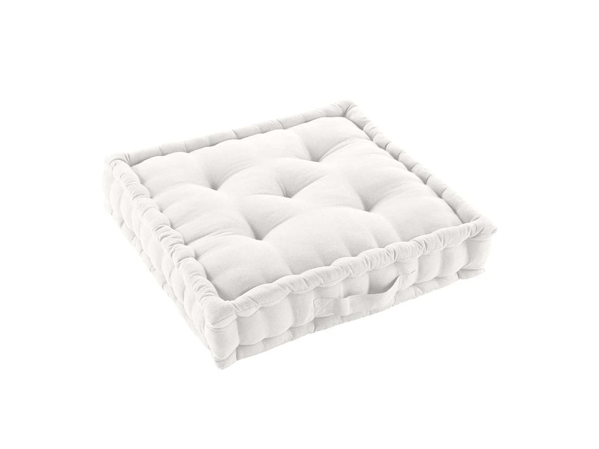 Coussin de Sol "Twily" 50x50cm Blanc