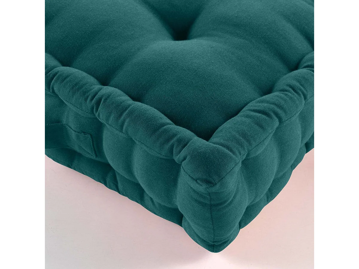 Coussin de Sol "Twily" 50x50cm Emeraude