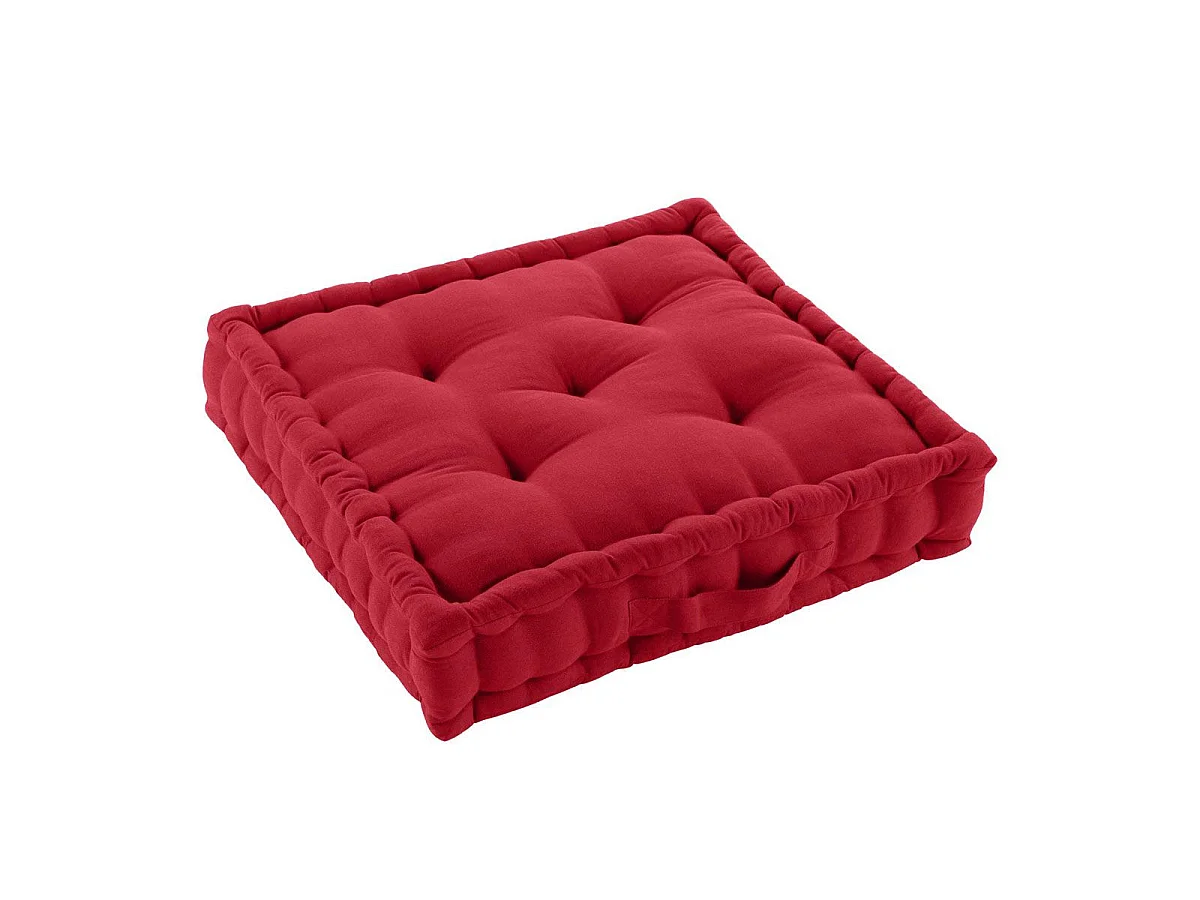 Coussin de Sol "Twily" 50x50cm Rouge