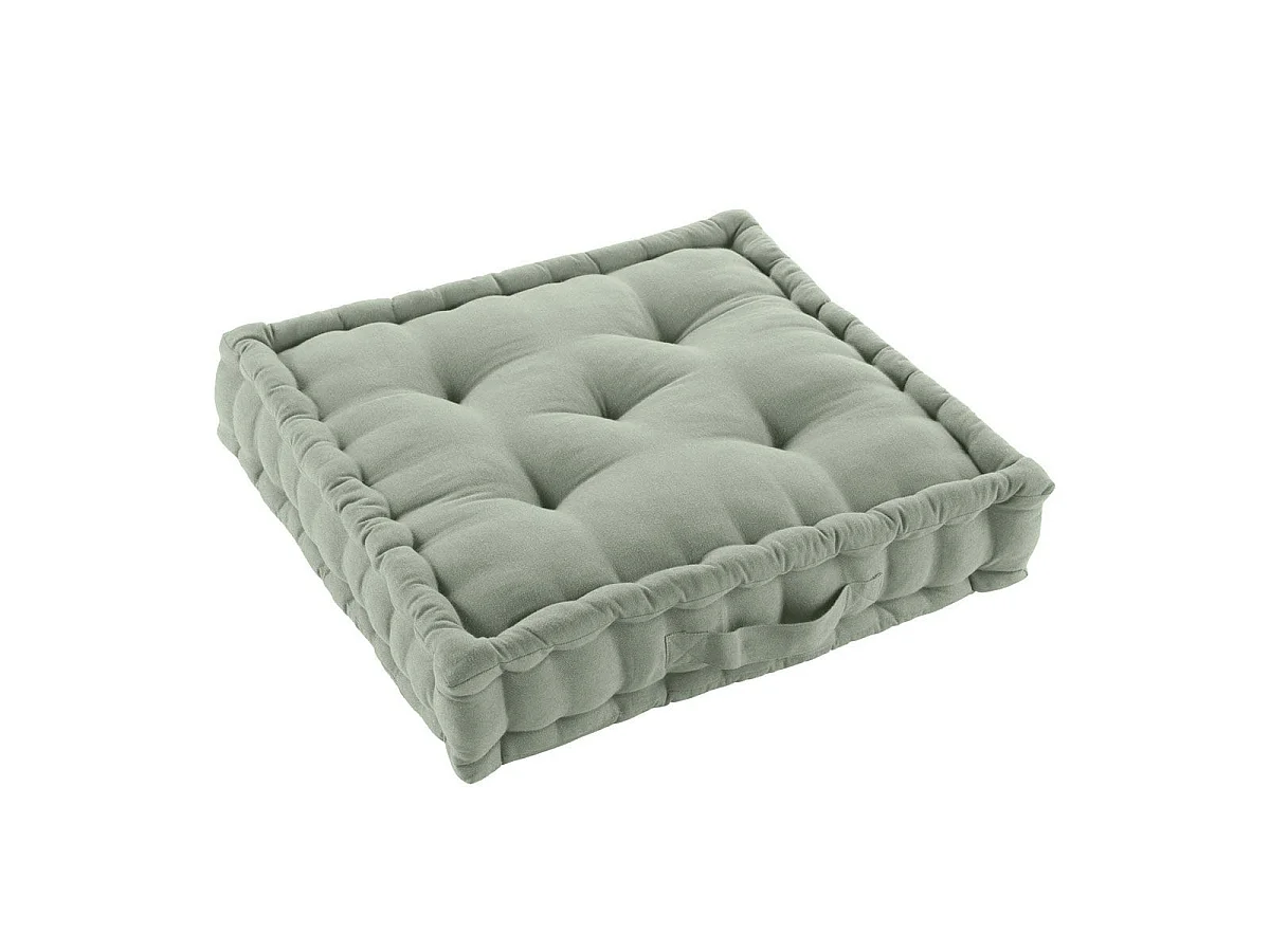 Coussin de Sol "Twily" 50x50cm Sauge
