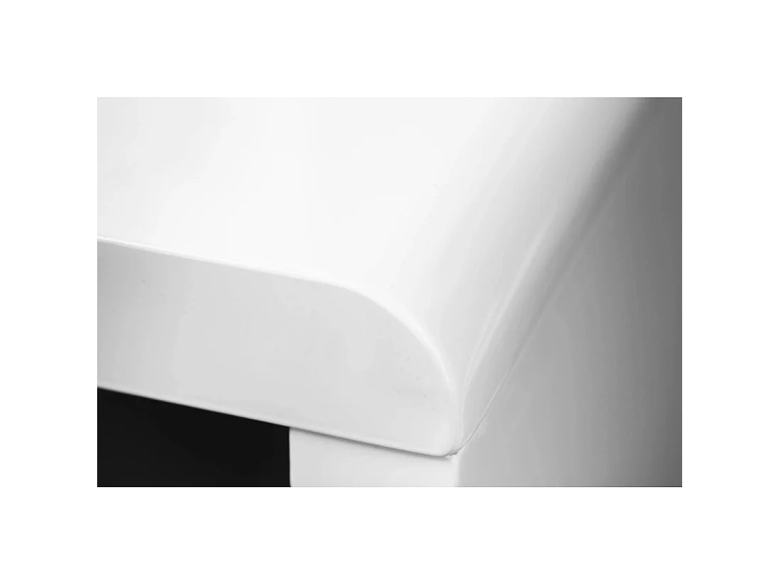 Bureau recht SVEA 120 cm glanzend wit – Strak en modern design