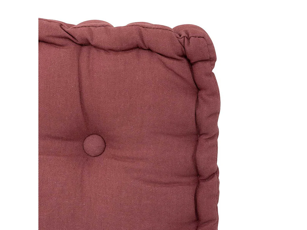 Coussin de Sol "Dorian" 40x40cm Prune