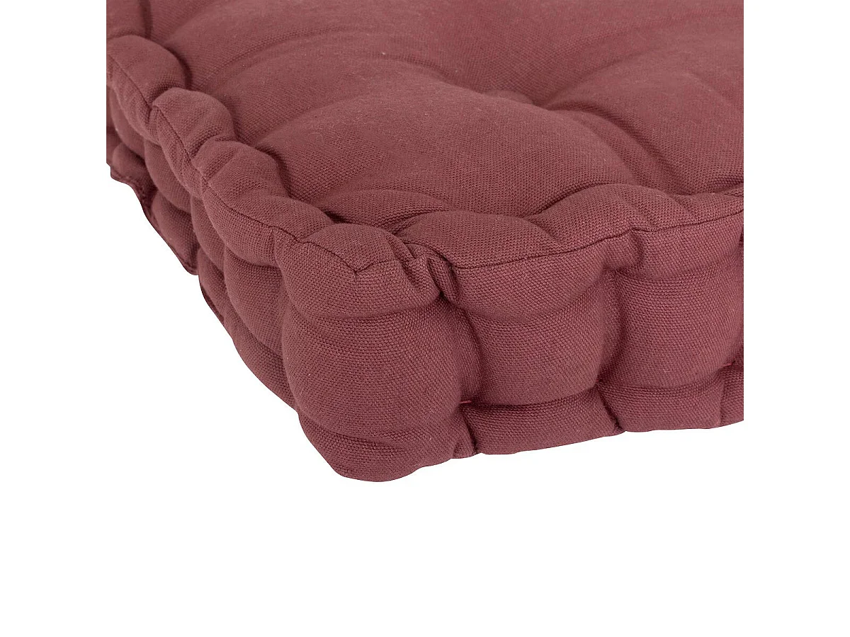 Coussin de Sol "Dorian" 40x40cm Prune