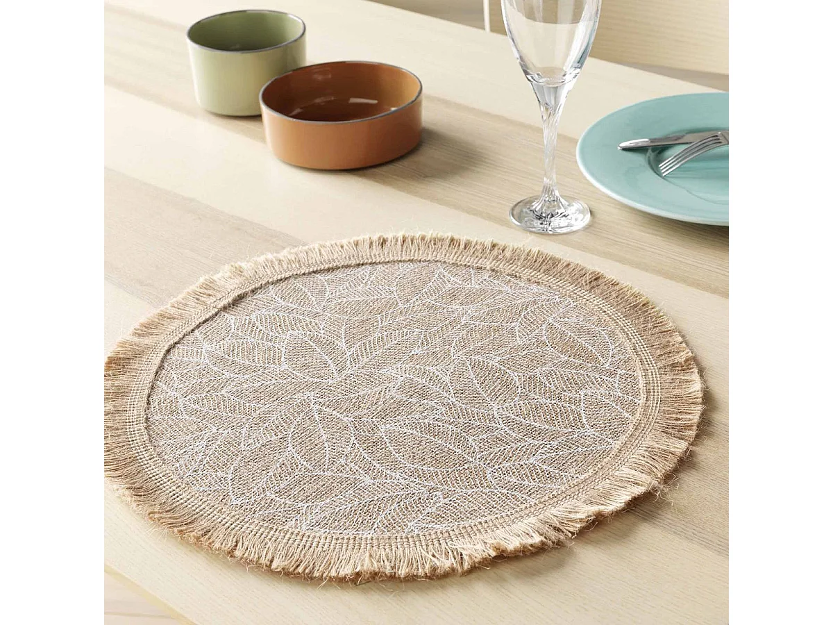 Set de Table en Jute "Colombie" 38cm Naturel