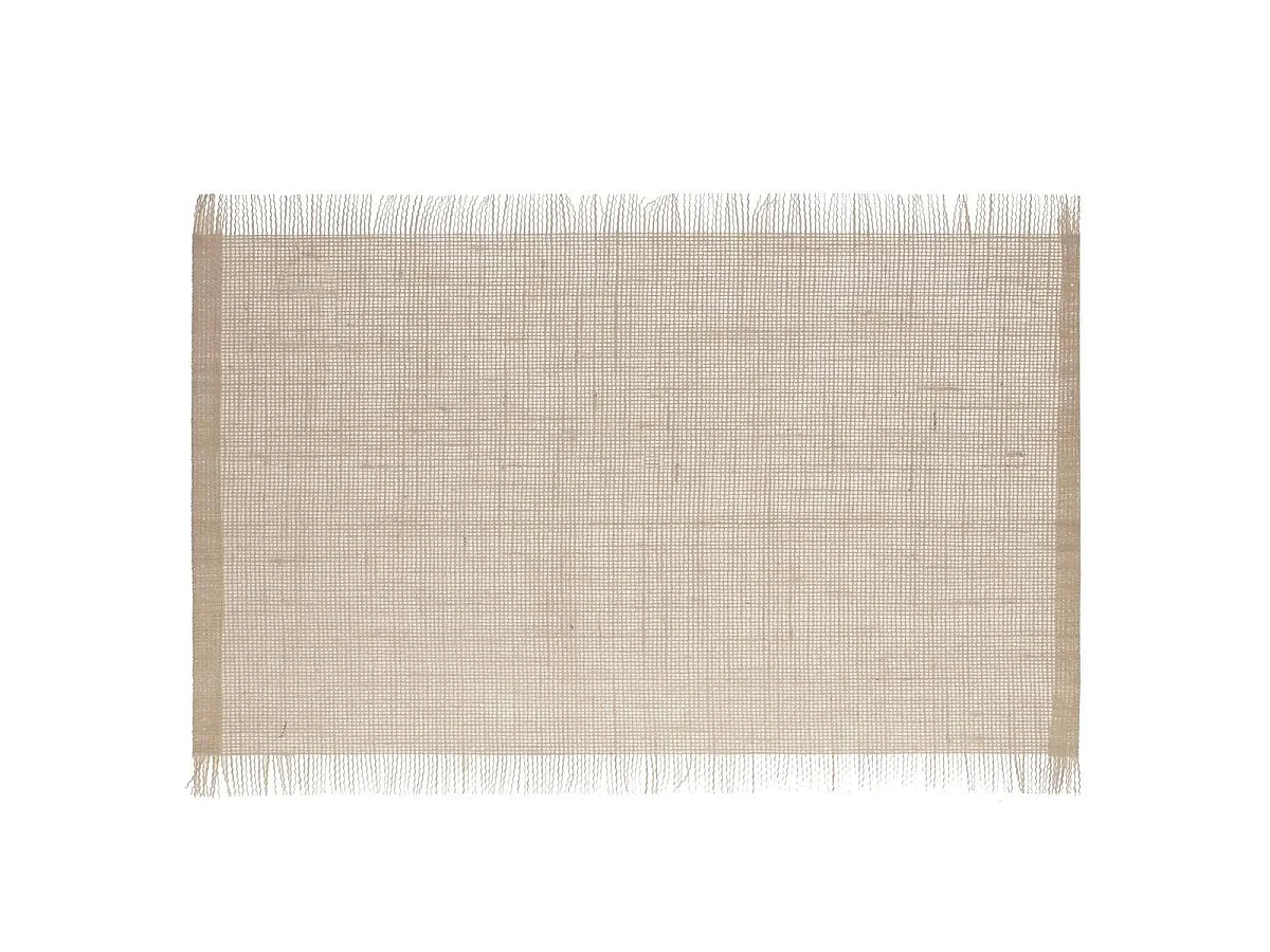 Set de Table en Jute "Frange" 30x45cm Naturel