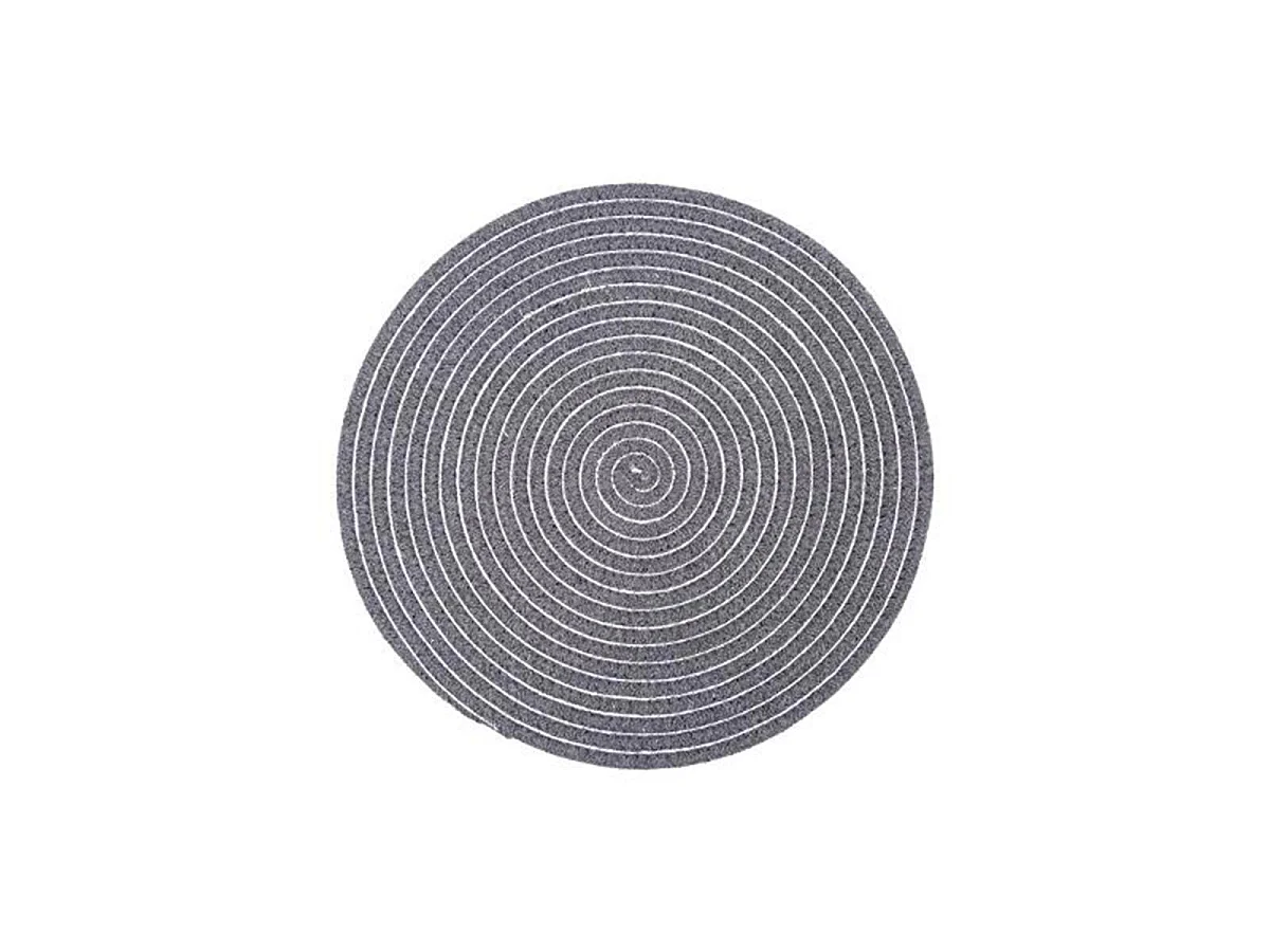 Set de Table Rond Déco "Shiny" 35cm Gris Foncé