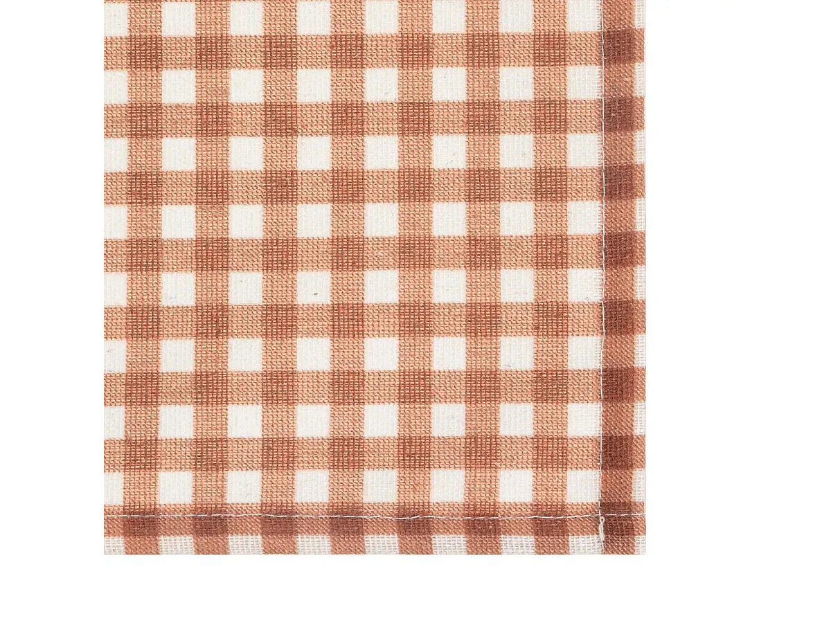 Set de Table à Carreaux "The Floral" 30x45cm Rouge Grenat