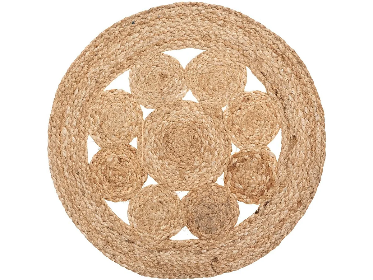 Set de Table en Jute "Ajouré" 38cm Naturel