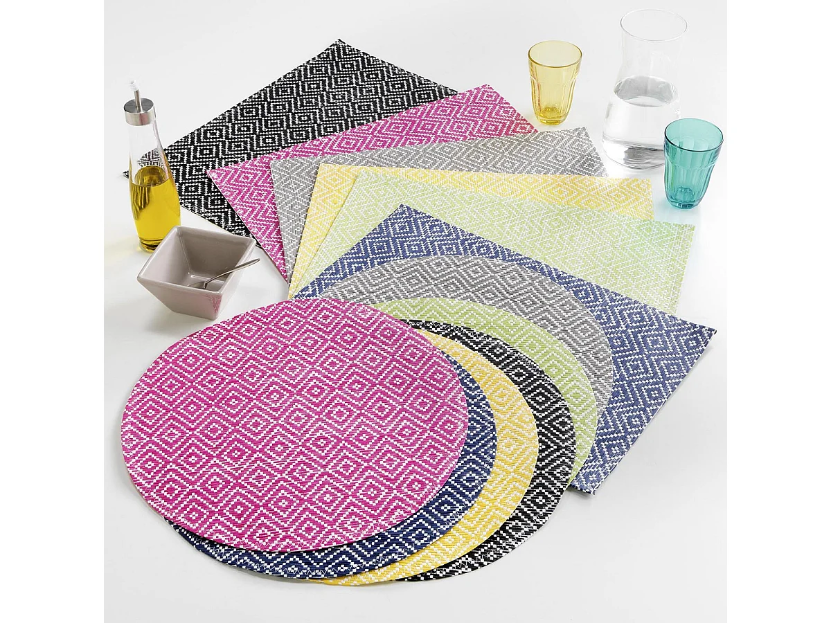 Set de Table "Losamo" 30x45cm Fuchsia