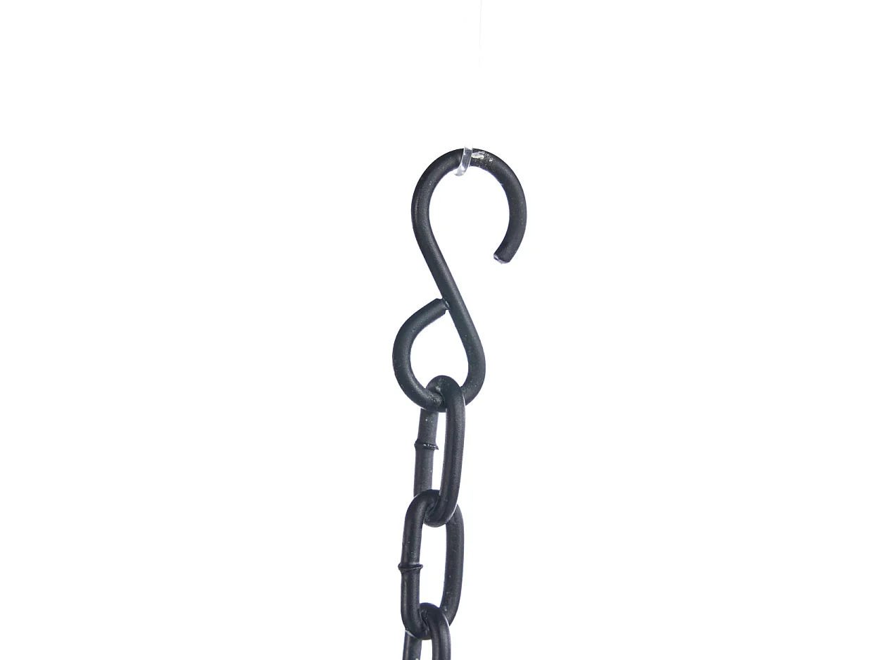 The Wooden Bead Dome Pendant - Black