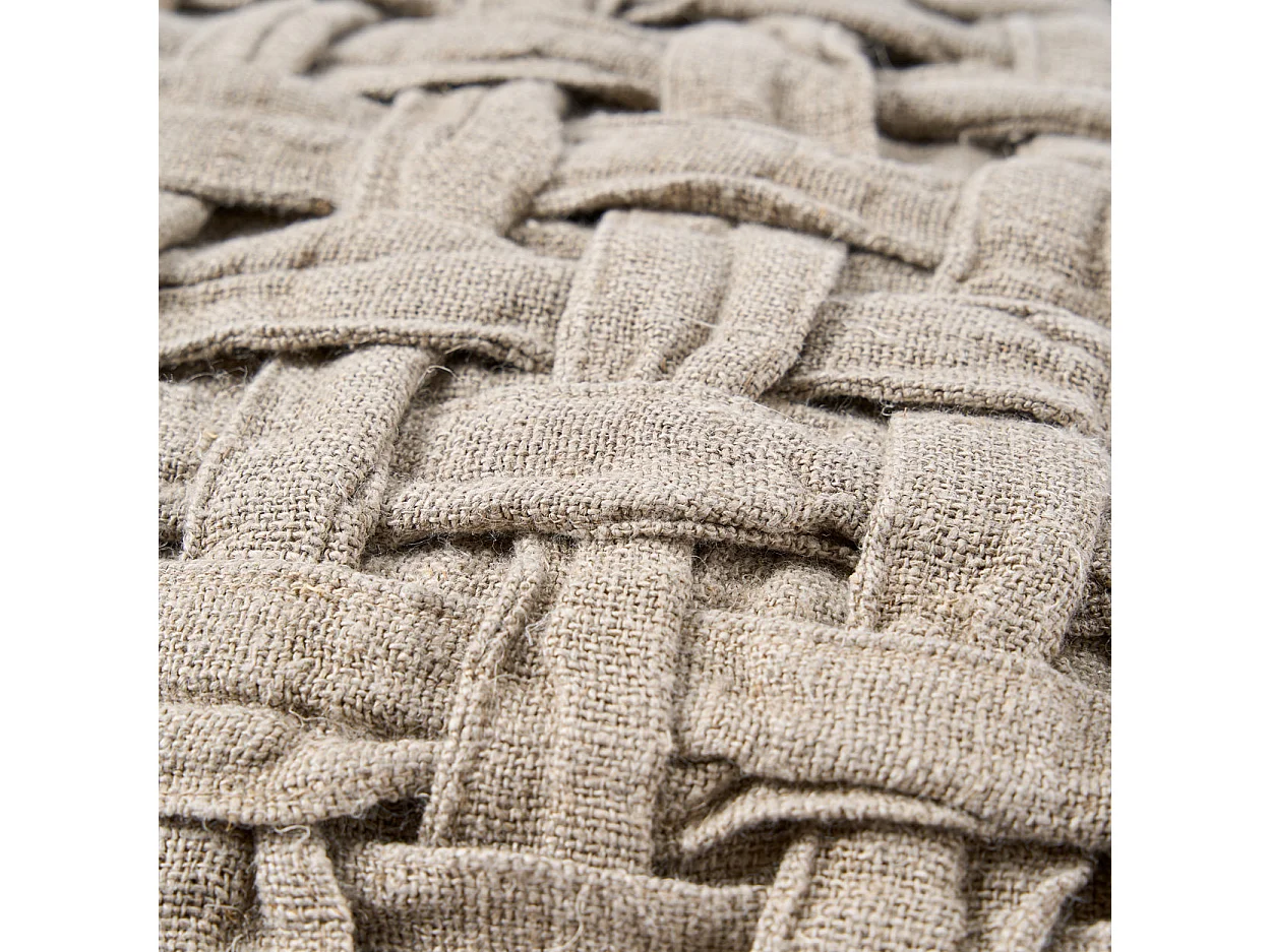 The Linen Crosier Cushion Cover - Natural