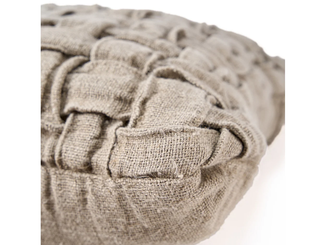 The Linen Crosier Cushion Cover - Natural