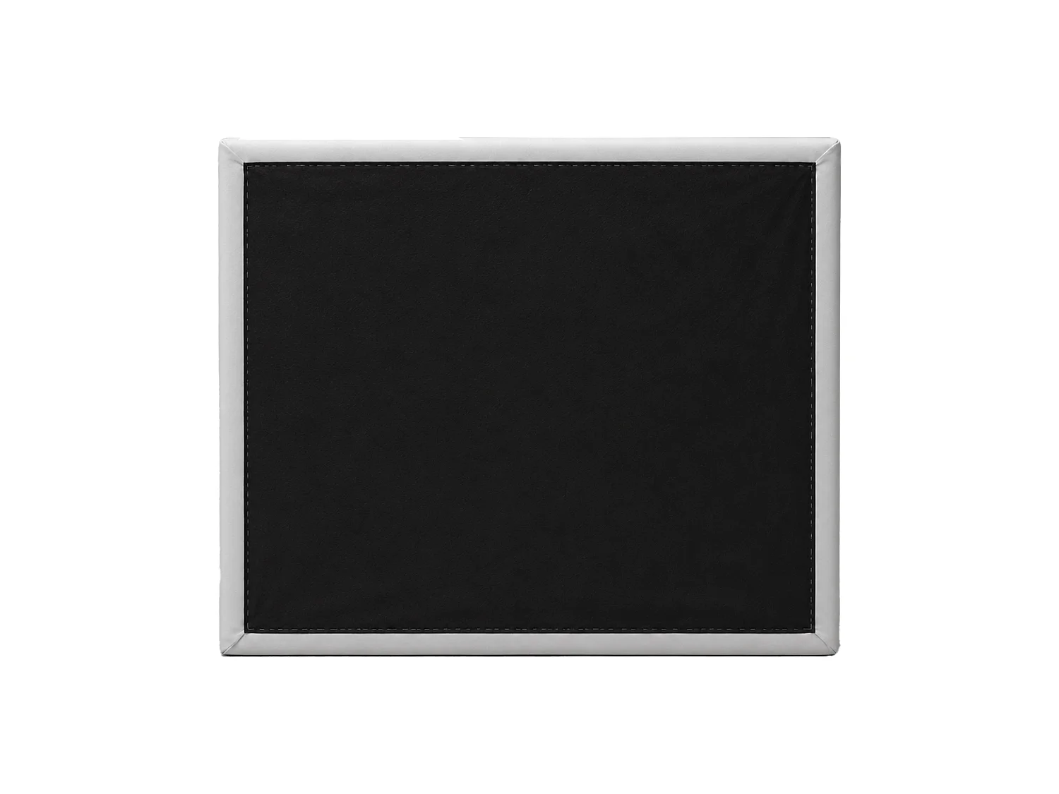 Cabecero de cama de 117x150x7 cm de plancha de madera y en polipiel en color blanco Olson