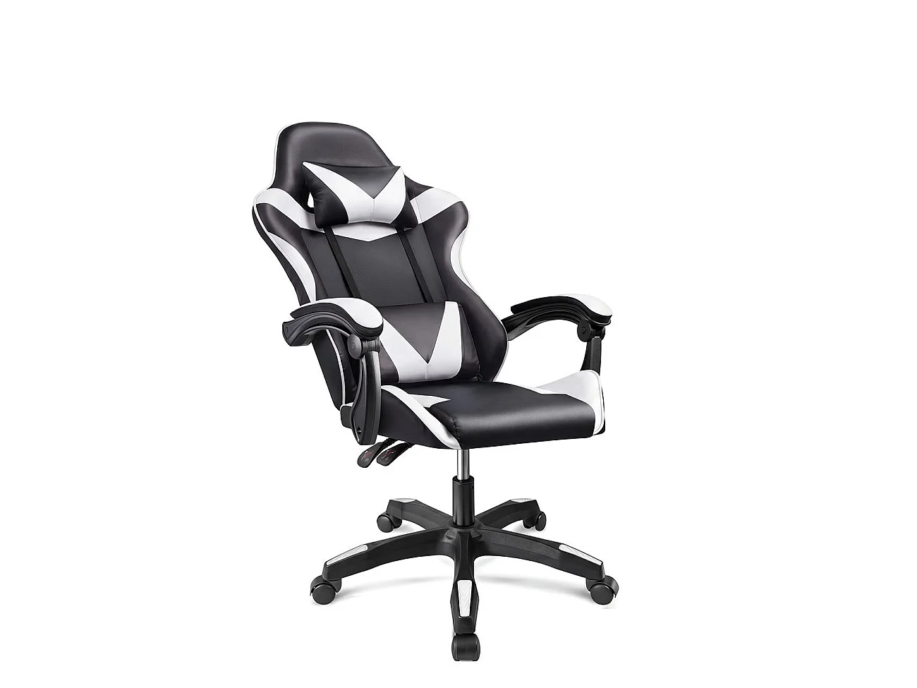 Silla gaming reclinable Viper 108-118 cm Negro - Blanco