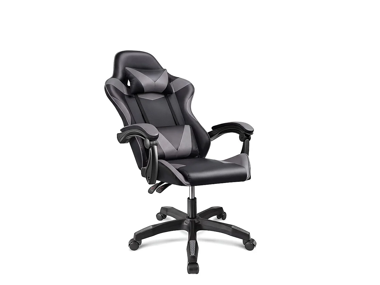 Silla gaming reclinable Viper 108-118 cm Negro - Gris