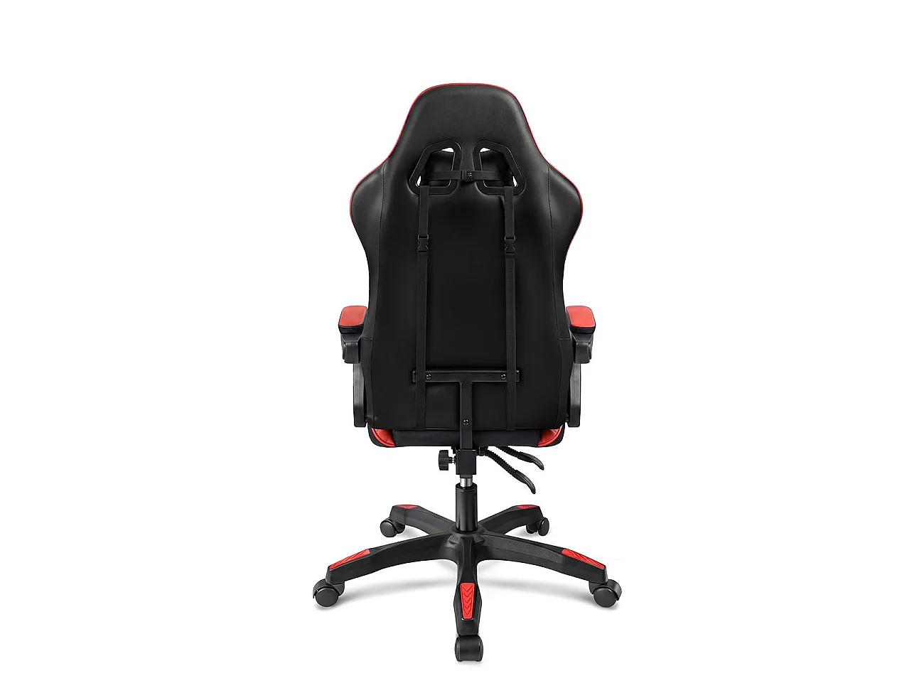 Silla gaming reclinable y con altura ajustable en negro y rojo 117-128 cm Viper Negro - Rojo