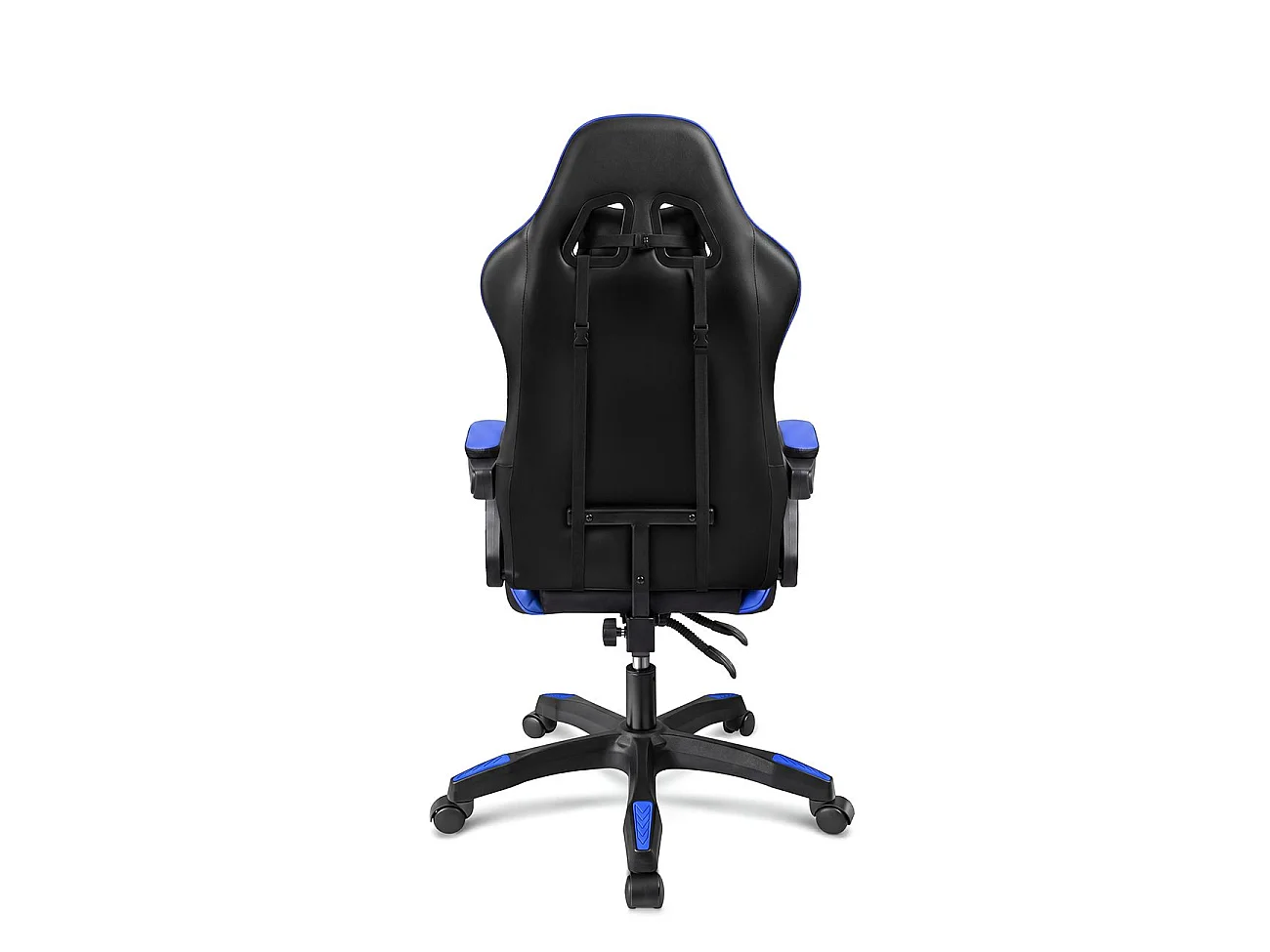 Silla gaming reclinable y con altura ajustable en negro y azul 117-128 cm Viper Negro - Azul