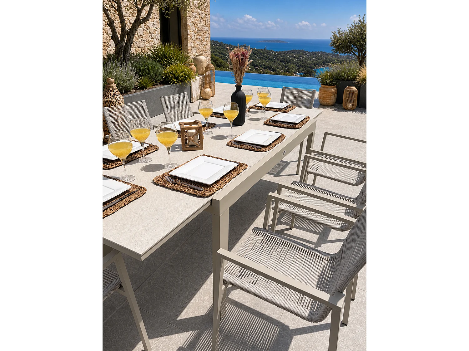 Ensemble repas de jardin 8 places - KALIBO