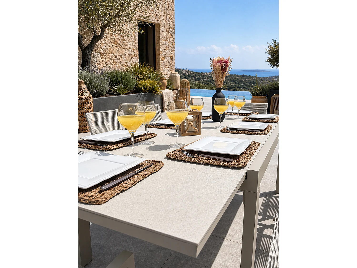 Ensemble repas de jardin 8 places - KALIBO