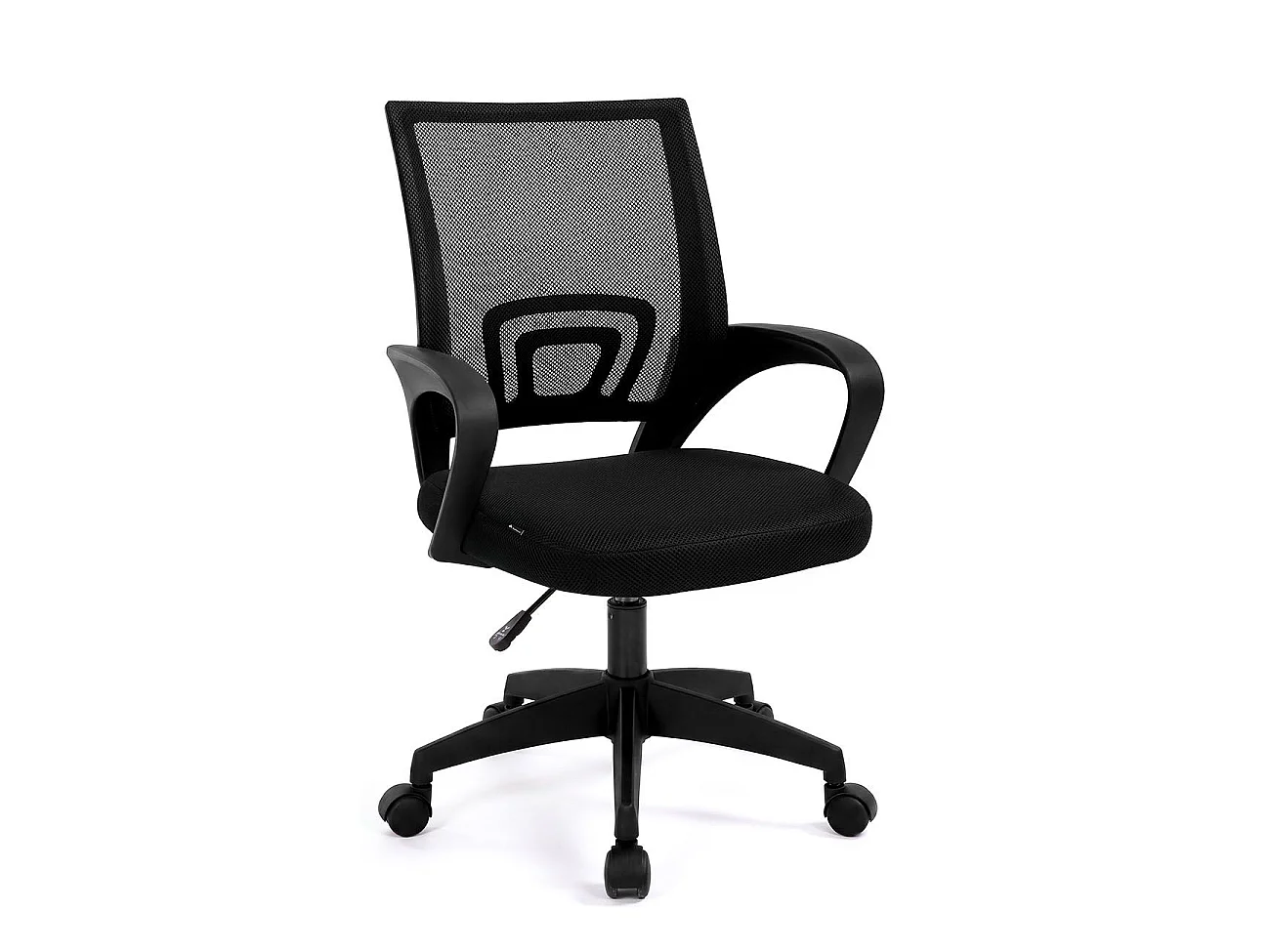 Silla de escritorio con respaldo transpirable 68-78 cm Nika Preto