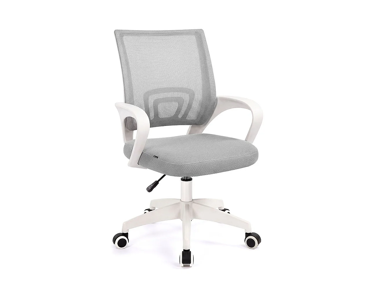 Silla de escritorio con respaldo transpirable 68-78 cm Nika Branco - Cinzento